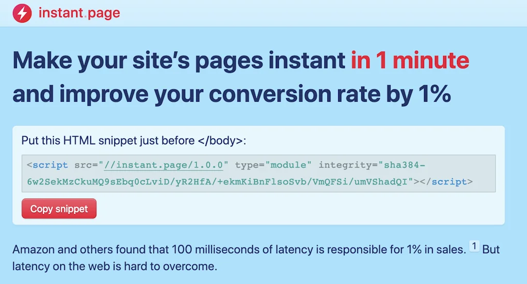 Instant Page screenshot 2 of 2