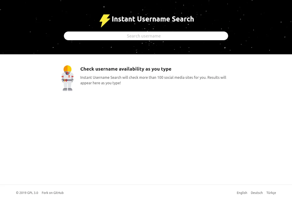 Instant Username Search screenshot 1 of 3
