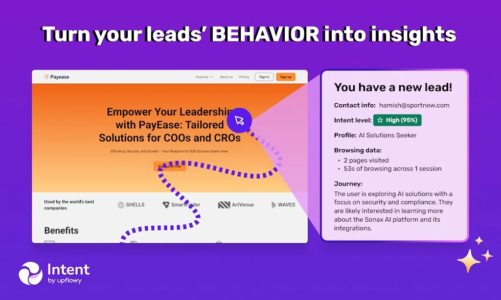 Intent by Upflowy screenshot 1 of 3