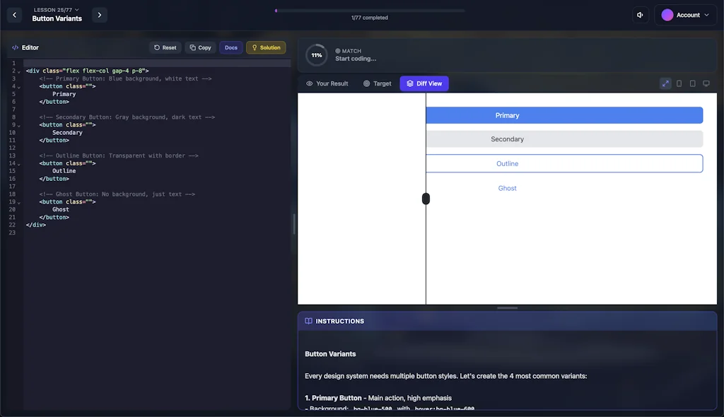 Interactive Tailwind CSS screenshot 3 of 5