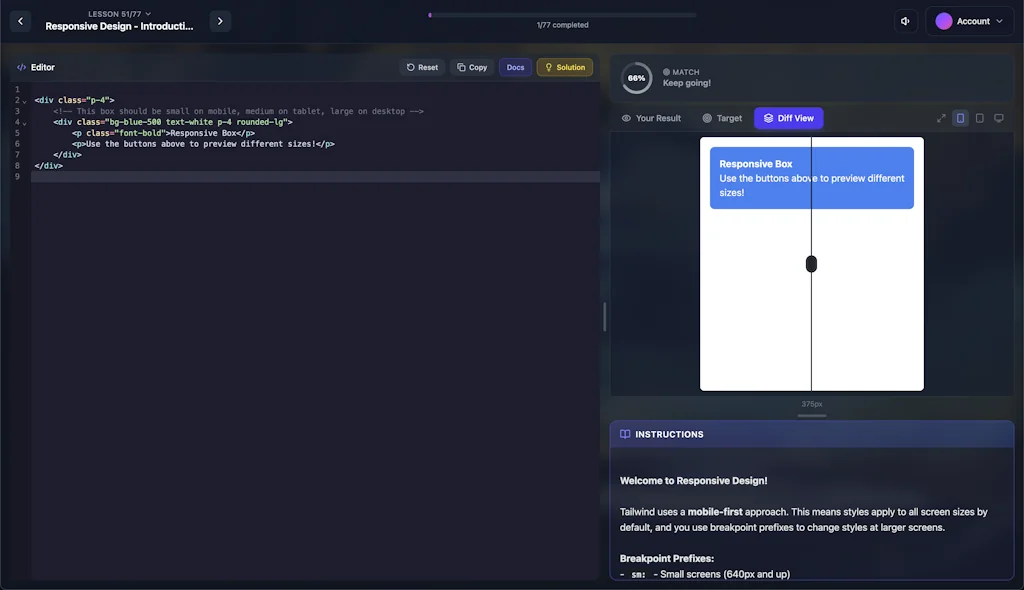 Interactive Tailwind CSS screenshot 4 of 5