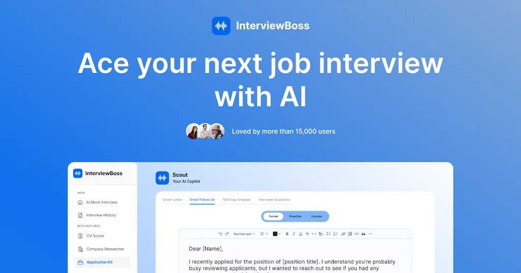 InterviewBoss screenshot 1 of 3