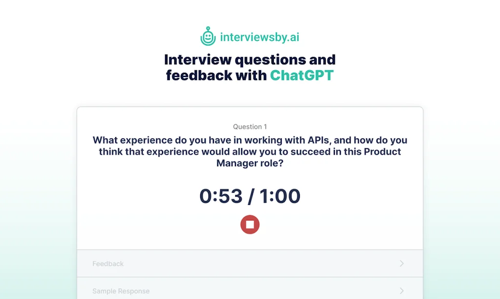 Interviews by AI screenshot 1 of 4