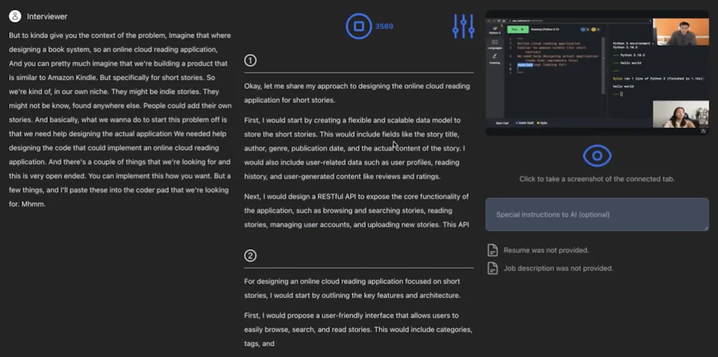 Interviews Chat screenshot 1 of 1