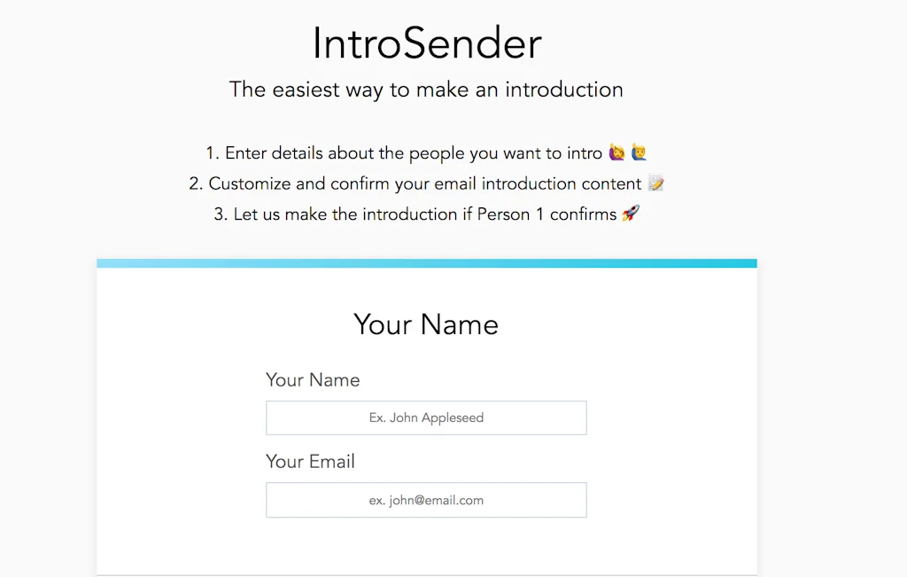 IntroSender screenshot 1 of 2
