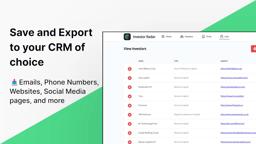 Investor Radar screenshot 2 of 3