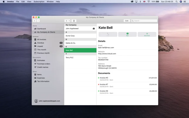 Invoice.app for Mac screenshot 4 of 5