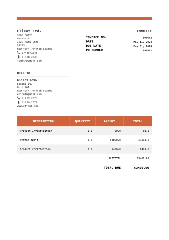 Invoice Builder App screenshot 1 of 6