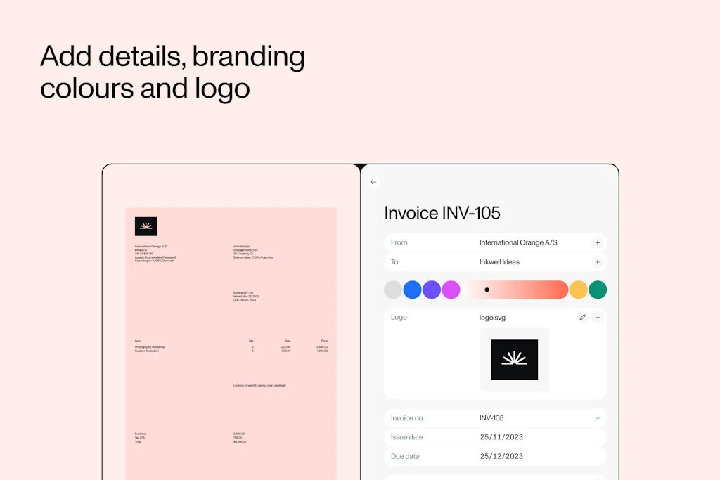 Invoice Builder by Tola screenshot 4 of 7