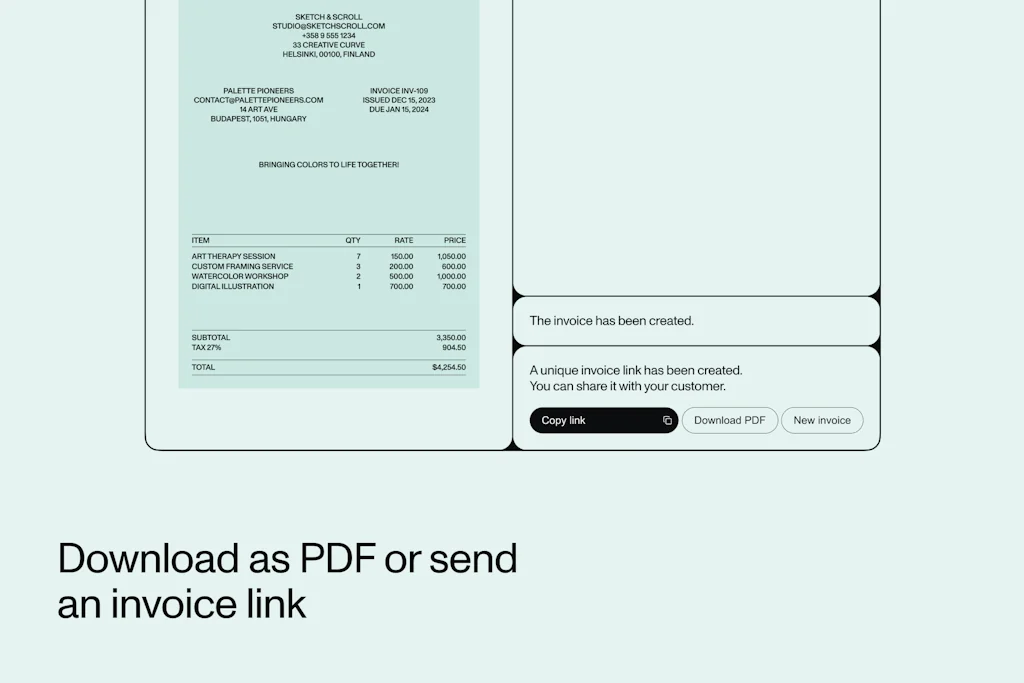 Invoice Builder by Tola screenshot 5 of 7