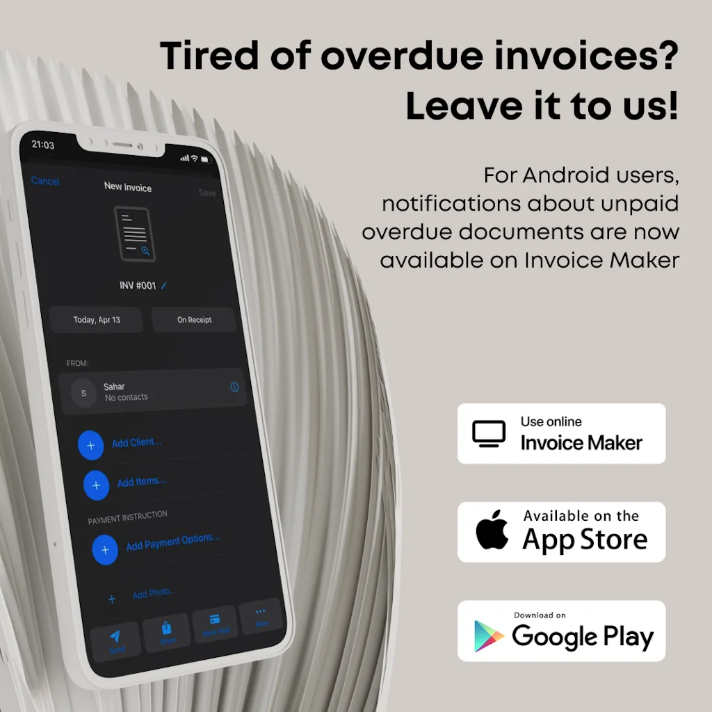 Invoice Maker by Saldo Apps screenshot 9 of 10