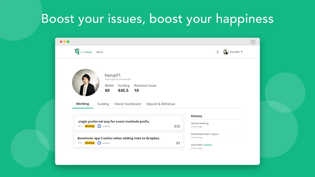 IssueHunt screenshot 1 of 4