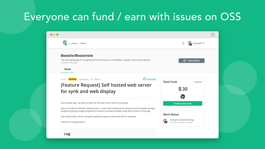 IssueHunt screenshot 3 of 4