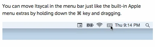 Itsycal screenshot 3 of 3