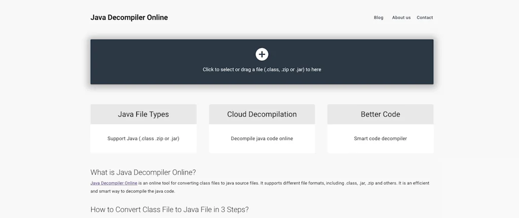 Java Decompiler Online screenshot 1 of 4
