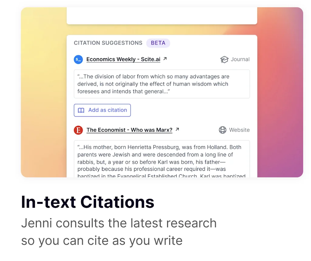 Jenni AI screenshot 3 of 5