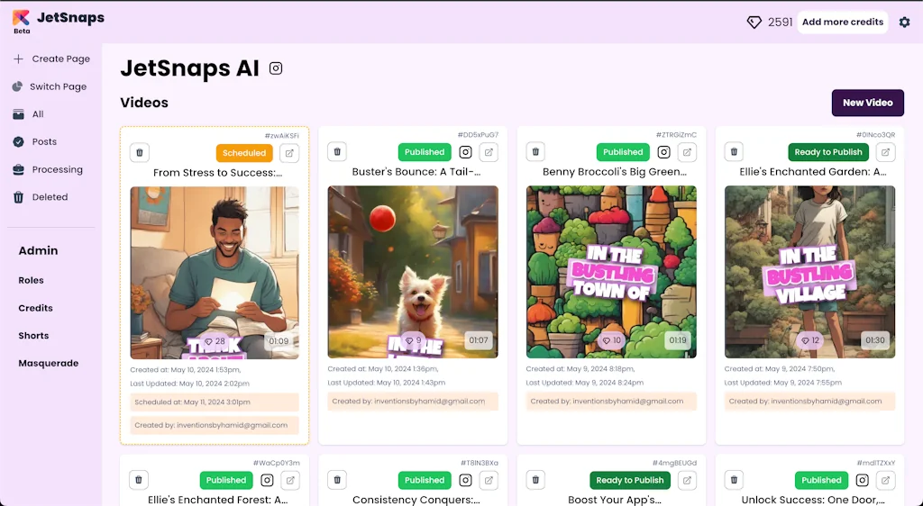 JetSnaps - Make 100 shorts in minutes. screenshot 2 of 3