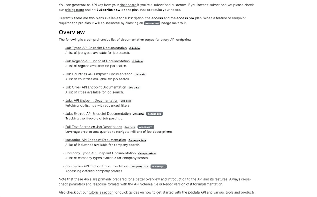 jobdataapi.com screenshot 4 of 6