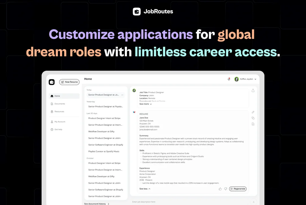 JobRoutes screenshot 1 of 4