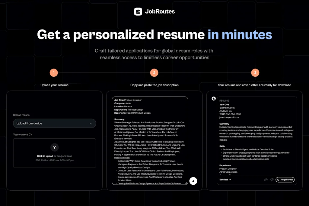 JobRoutes screenshot 2 of 4