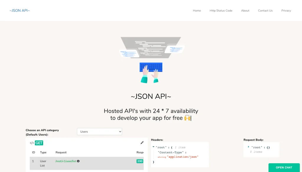 JSON Api screenshot 2 of 5