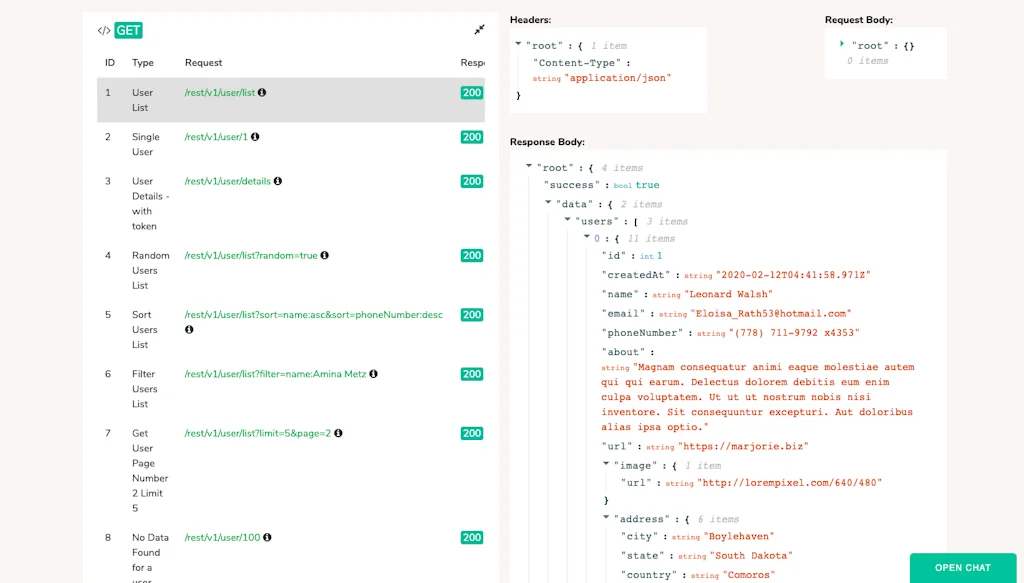 JSON Api screenshot 3 of 5