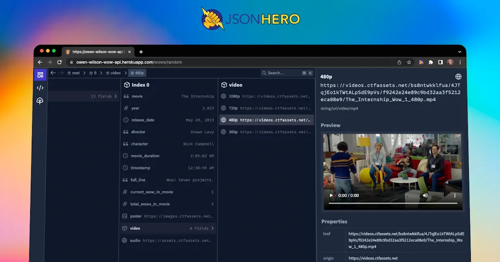 JSON Hero Chrome extension screenshot 2 of 5