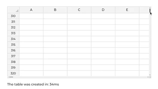 Jspreadsheet screenshot 1 of 7