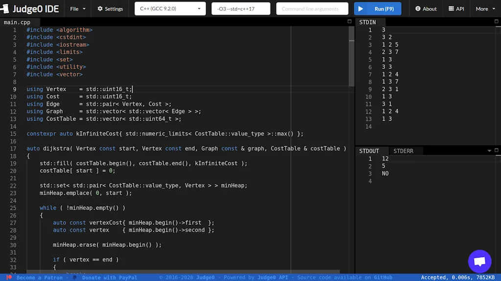 Judge0 IDE screenshot 2 of 6