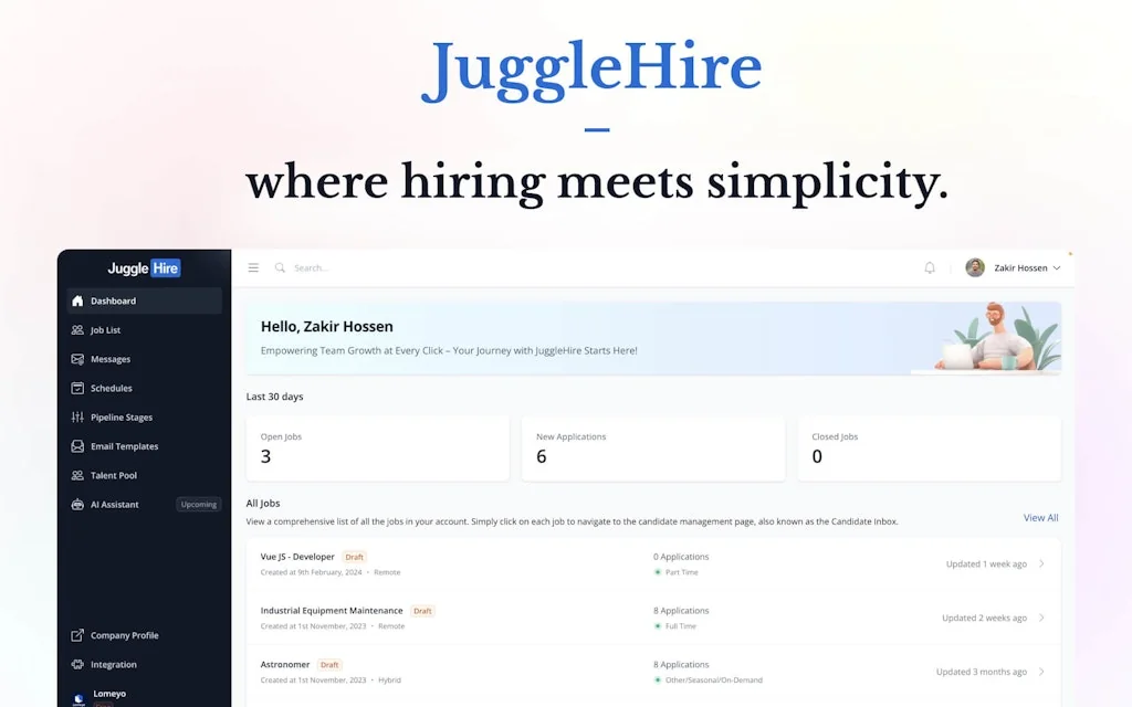 JuggleHire screenshot 1 of 6