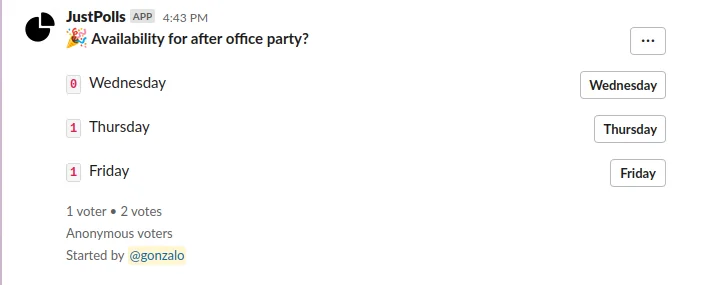 Just Polls screenshot 1 of 1