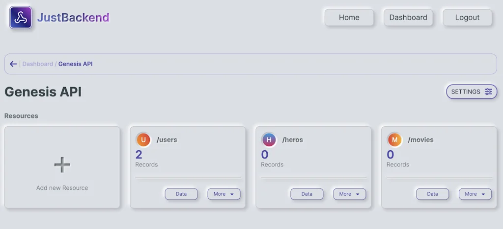 JustBackend screenshot 3 of 4