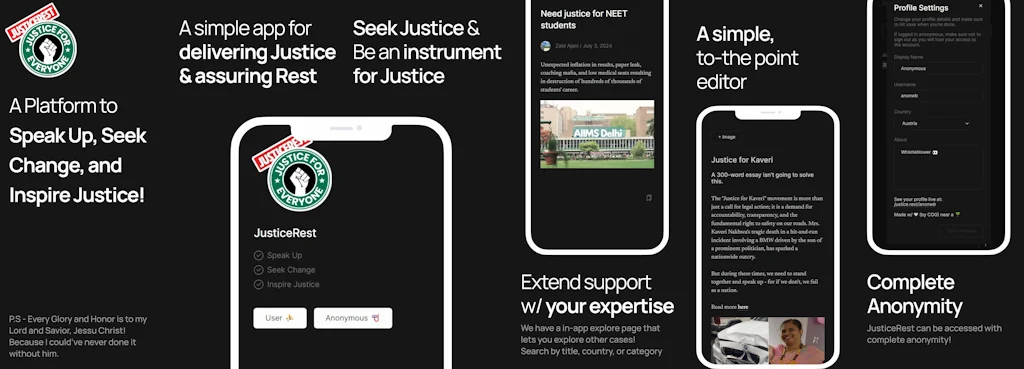 JusticeRest screenshot 1 of 2