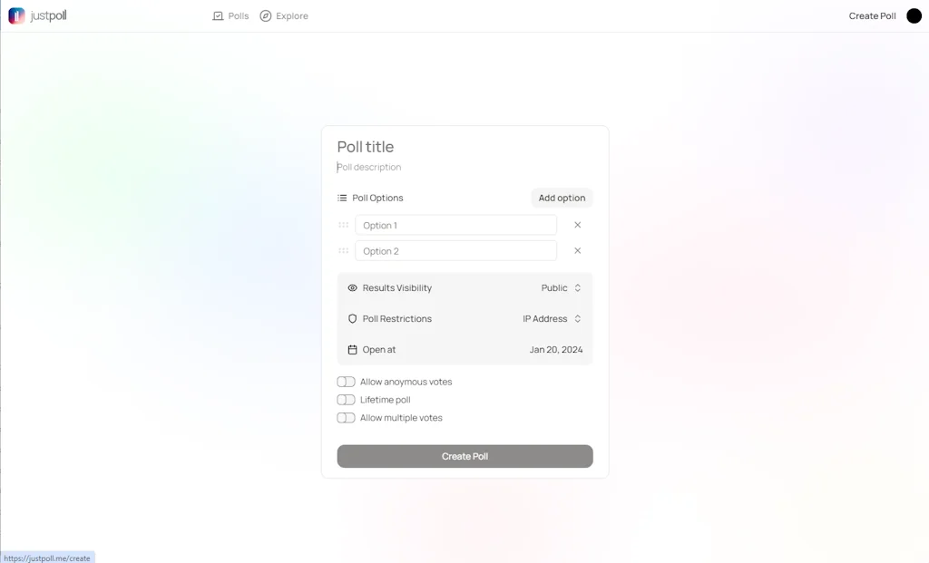 JustPoll screenshot 3 of 4