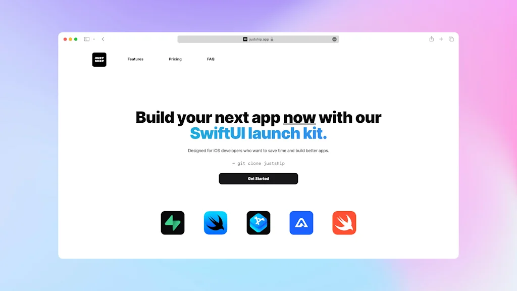 JustShip screenshot 1 of 3