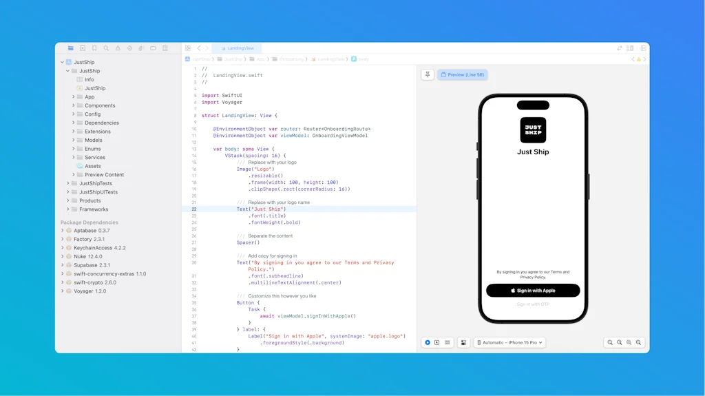 JustShip screenshot 2 of 3