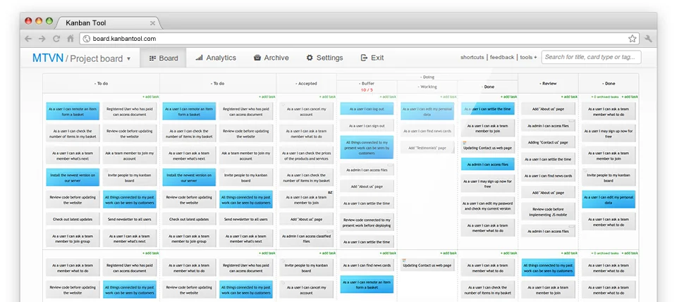 Kanban Tool screenshot 2 of 2