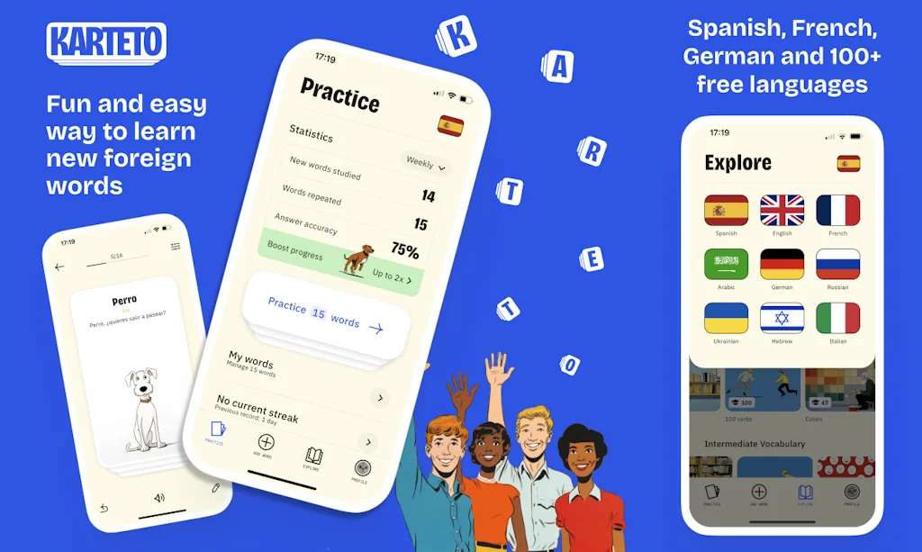 Karteto - Language Flashcards! screenshot 2 of 7
