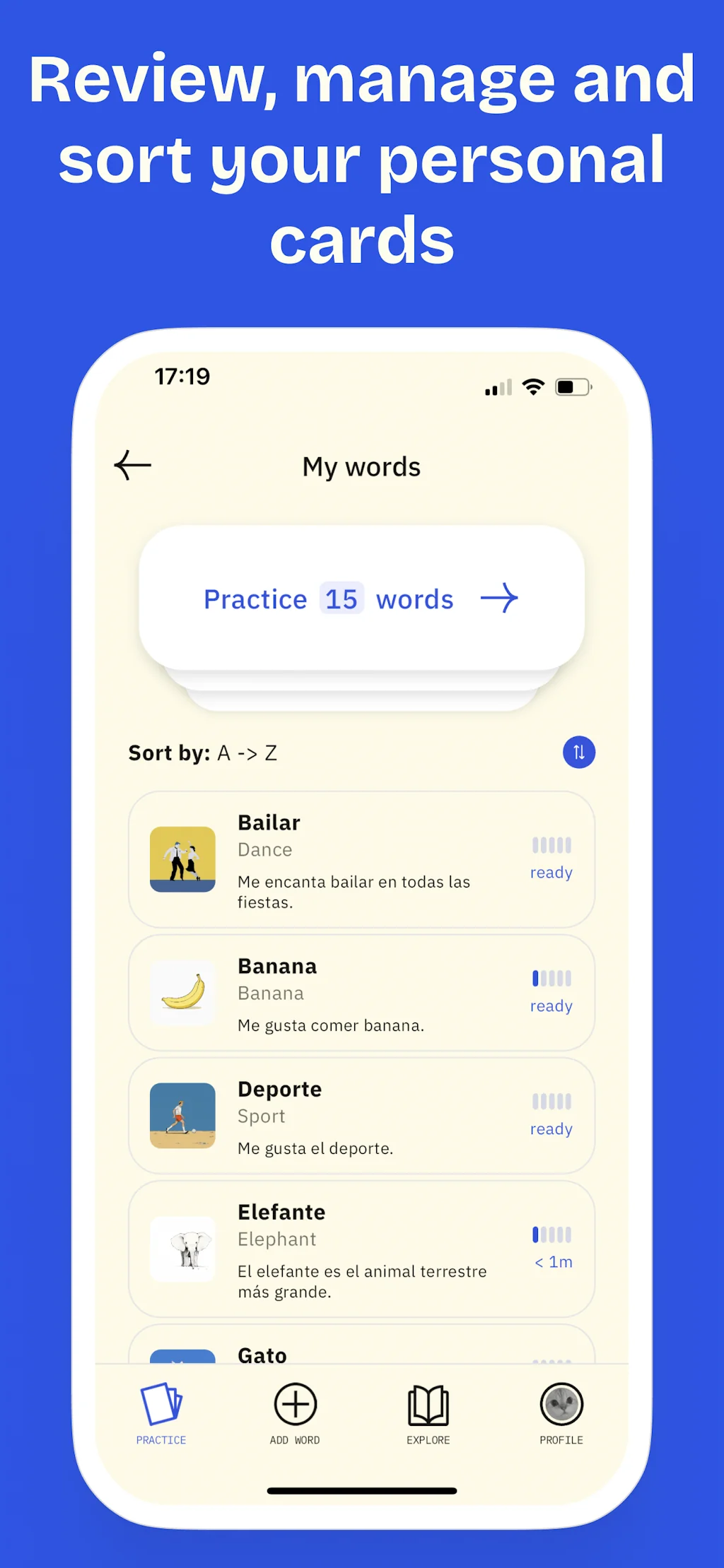 Karteto - Language Flashcards! screenshot 7 of 7