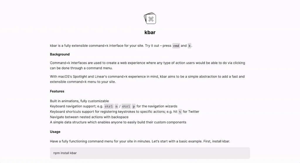 kbar screenshot 2 of 3