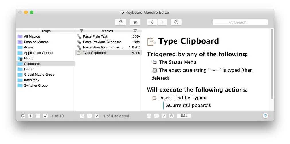 Keyboard Maestro screenshot 10 of 10