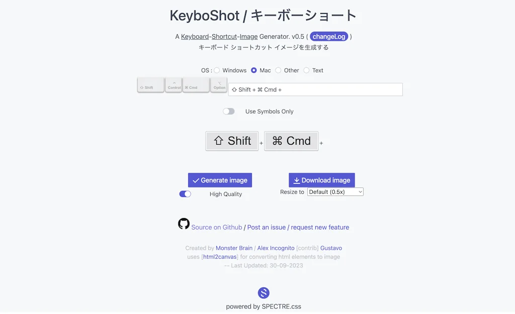 Keyboard Shortcut Image Creator screenshot 2 of 2