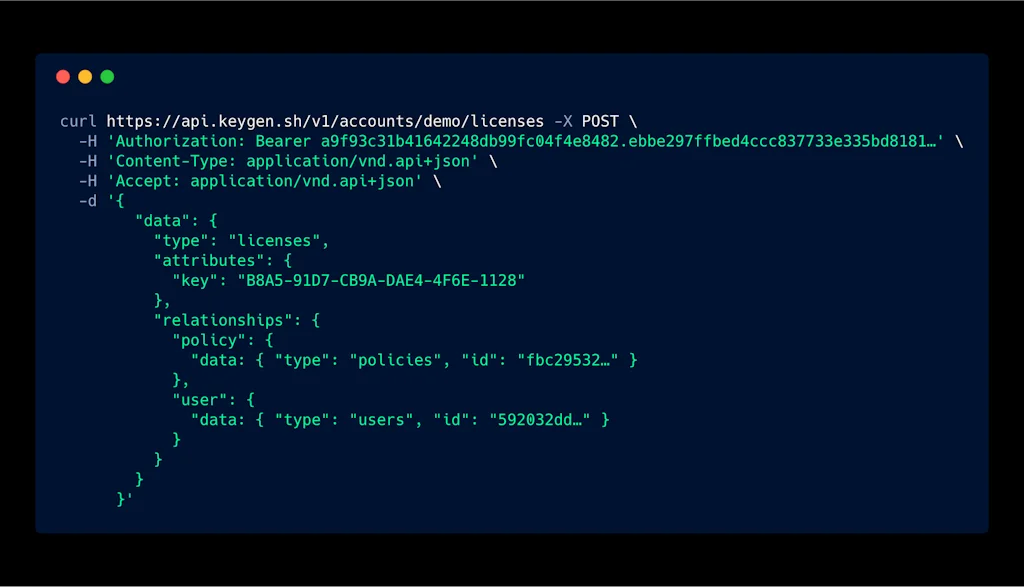 Keygen screenshot 1 of 3