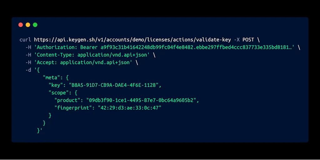 Keygen screenshot 2 of 3