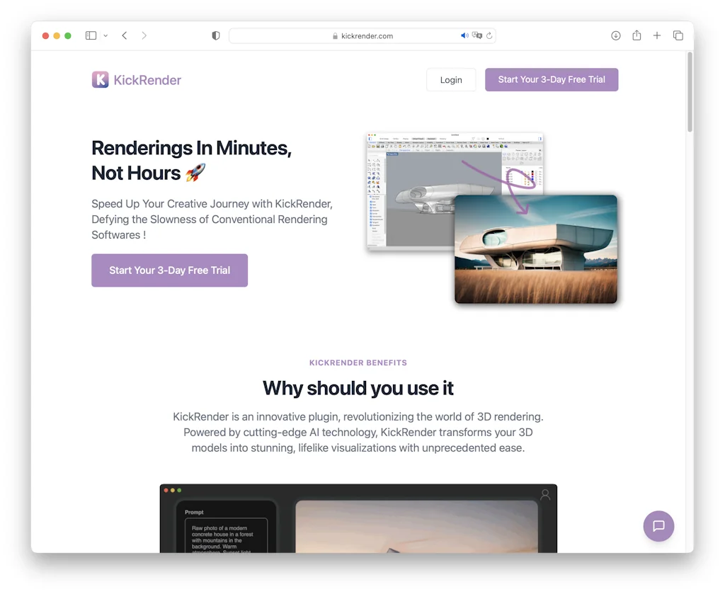 KickRender screenshot 2 of 5