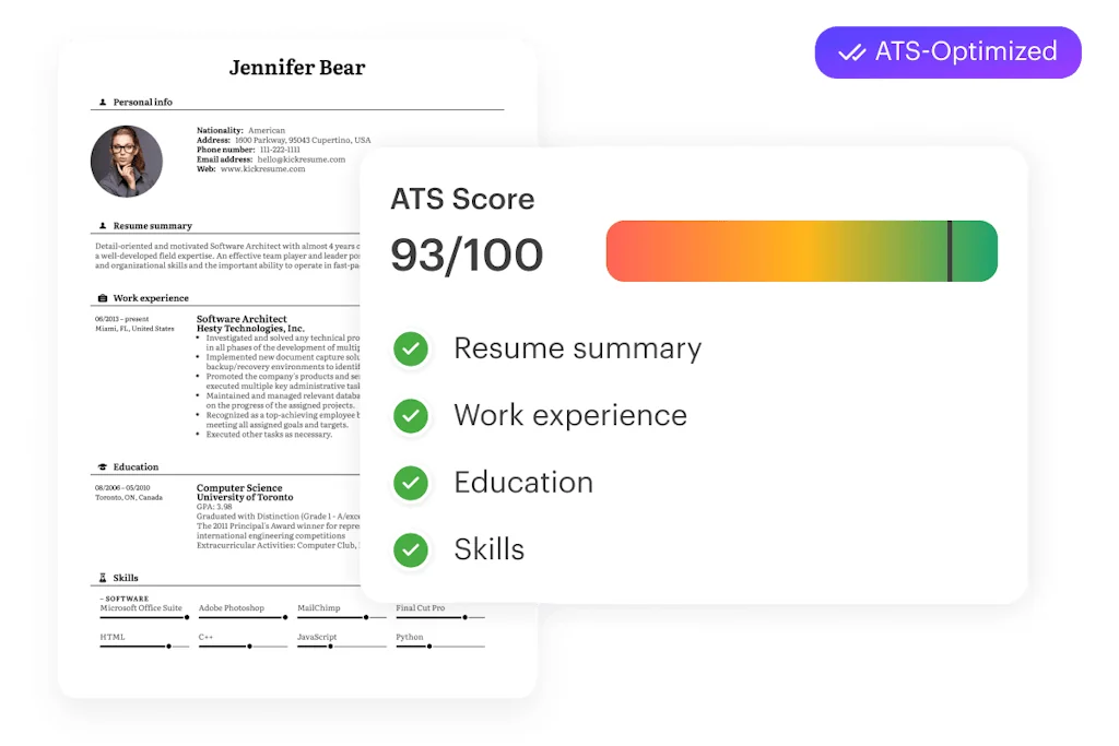 Kickresume screenshot 2 of 3
