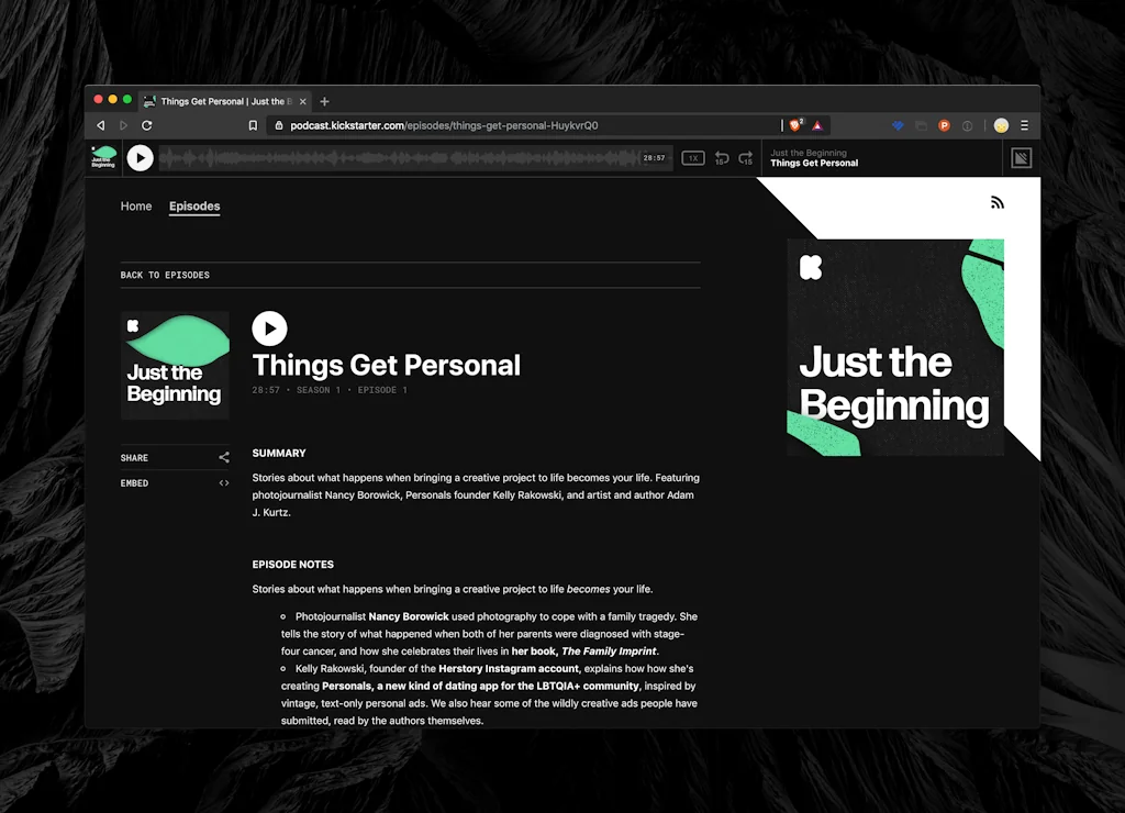 Kickstarter screenshot 1 of 2