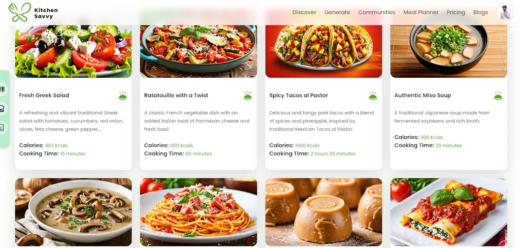 Kitchen Savvy Web App screenshot 1 of 3