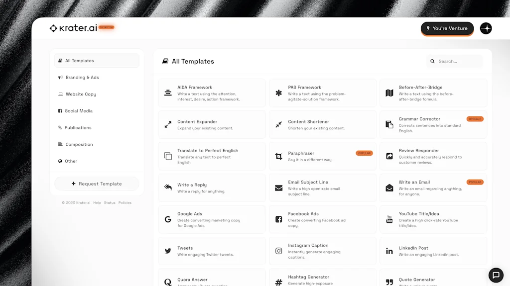 Krater.ai screenshot 2 of 3