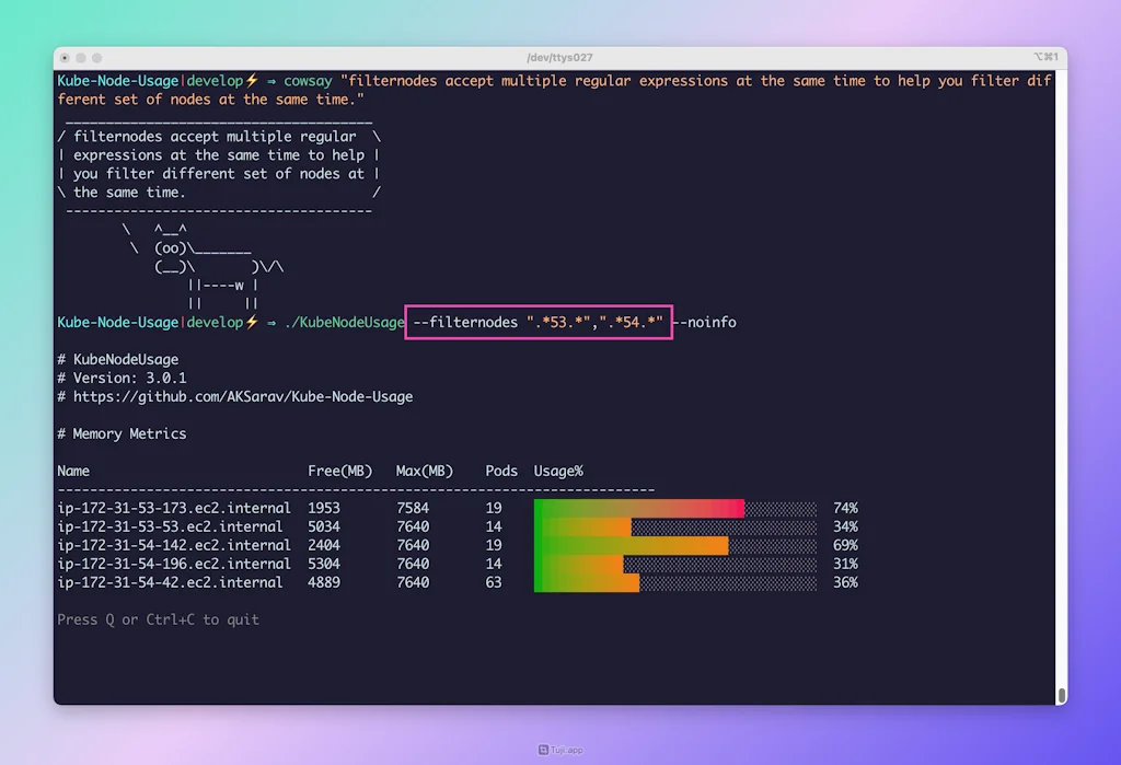 KubeNodeUsage screenshot 2 of 5